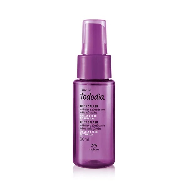 Body Splash Desodorante Colônia Tododia Ameixa e Flor de Baunilha 60ml (versão mini) - Natura