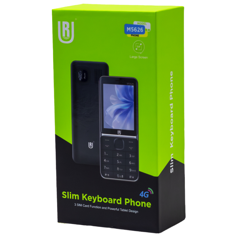 Celular  UR M5626 / 64GB / RAM 64GB / FM / 3 SIM Card / Lanterna / 2.8" / Camera / 2500Mah - Dark Green APARELHO EM 4G