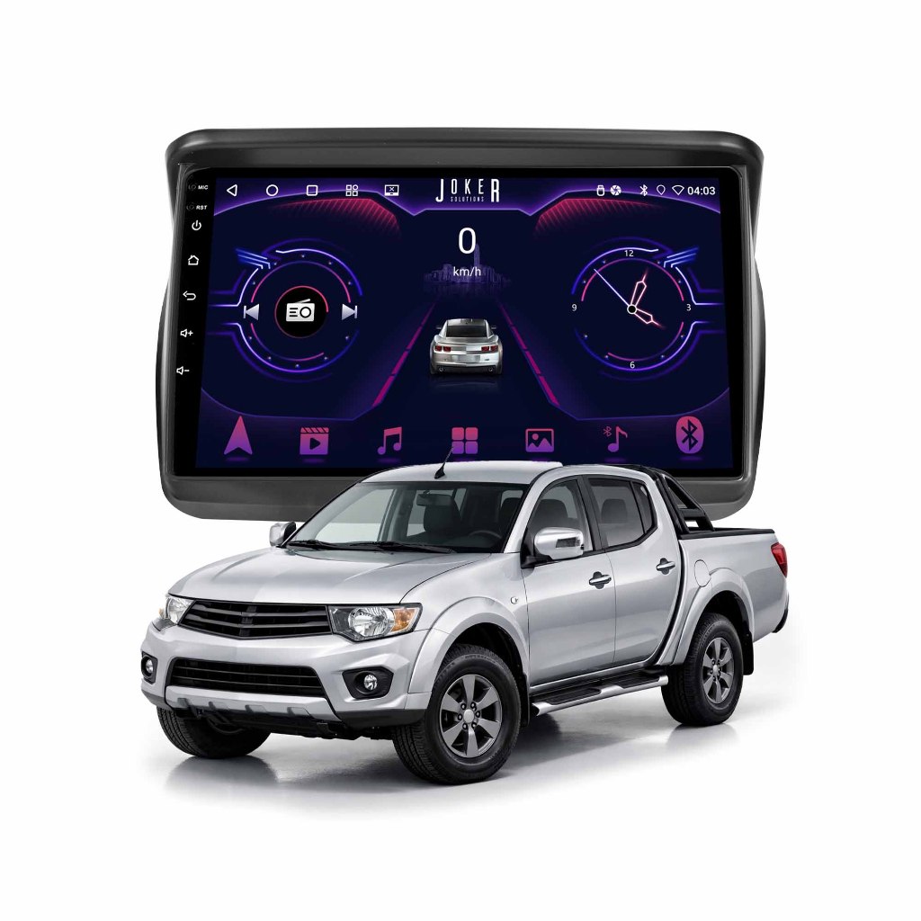 Multimídia L200 Triton Dakar 2009 A 2017 2+64gb Quadcore Carplay Android Gps Bluetooth 9p