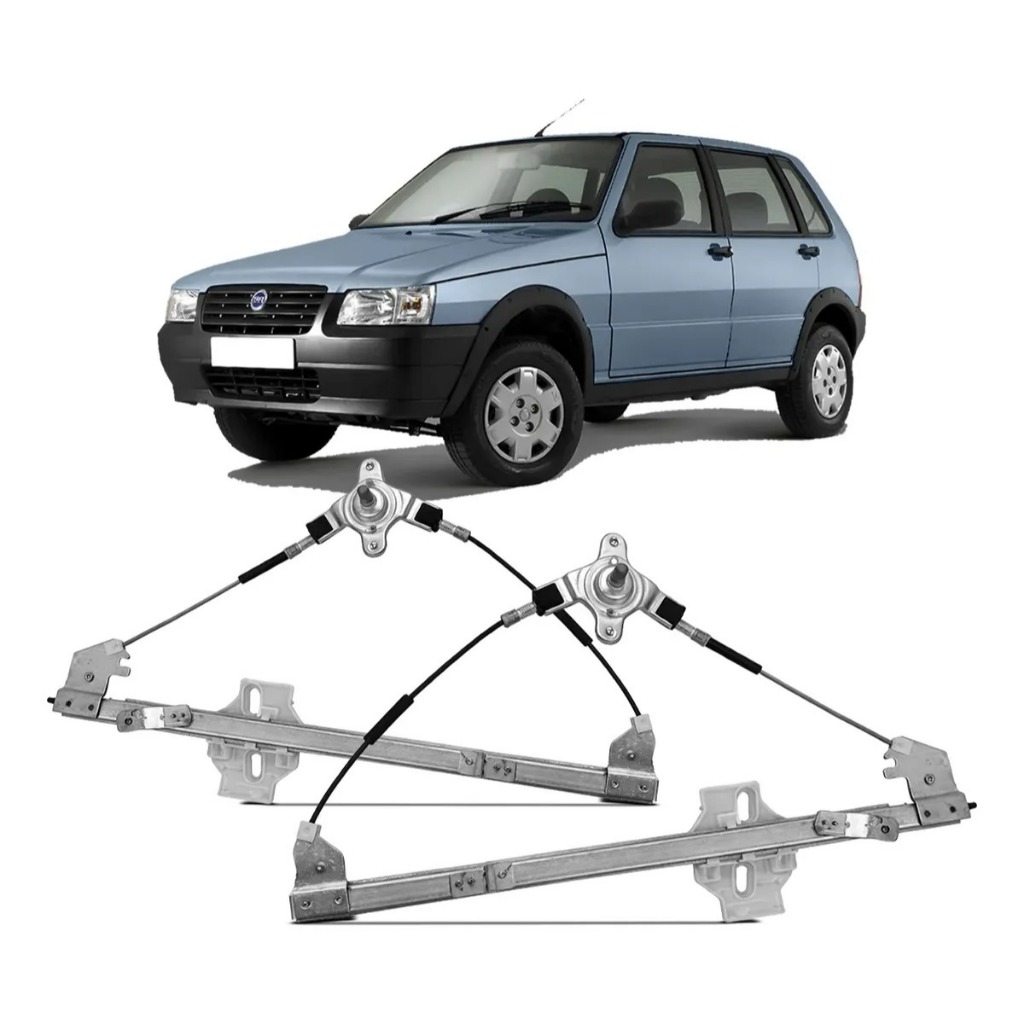 Par Máquina de Vidro Uno 84 a 2010 4 Portas Vidro Manual