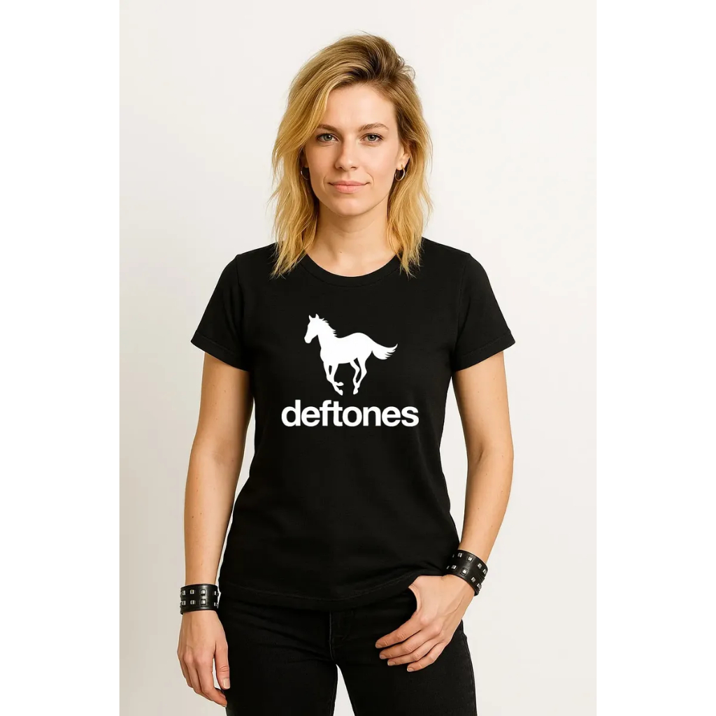 Camiseta Baby look Deftones Nu Metal White Pony Cd