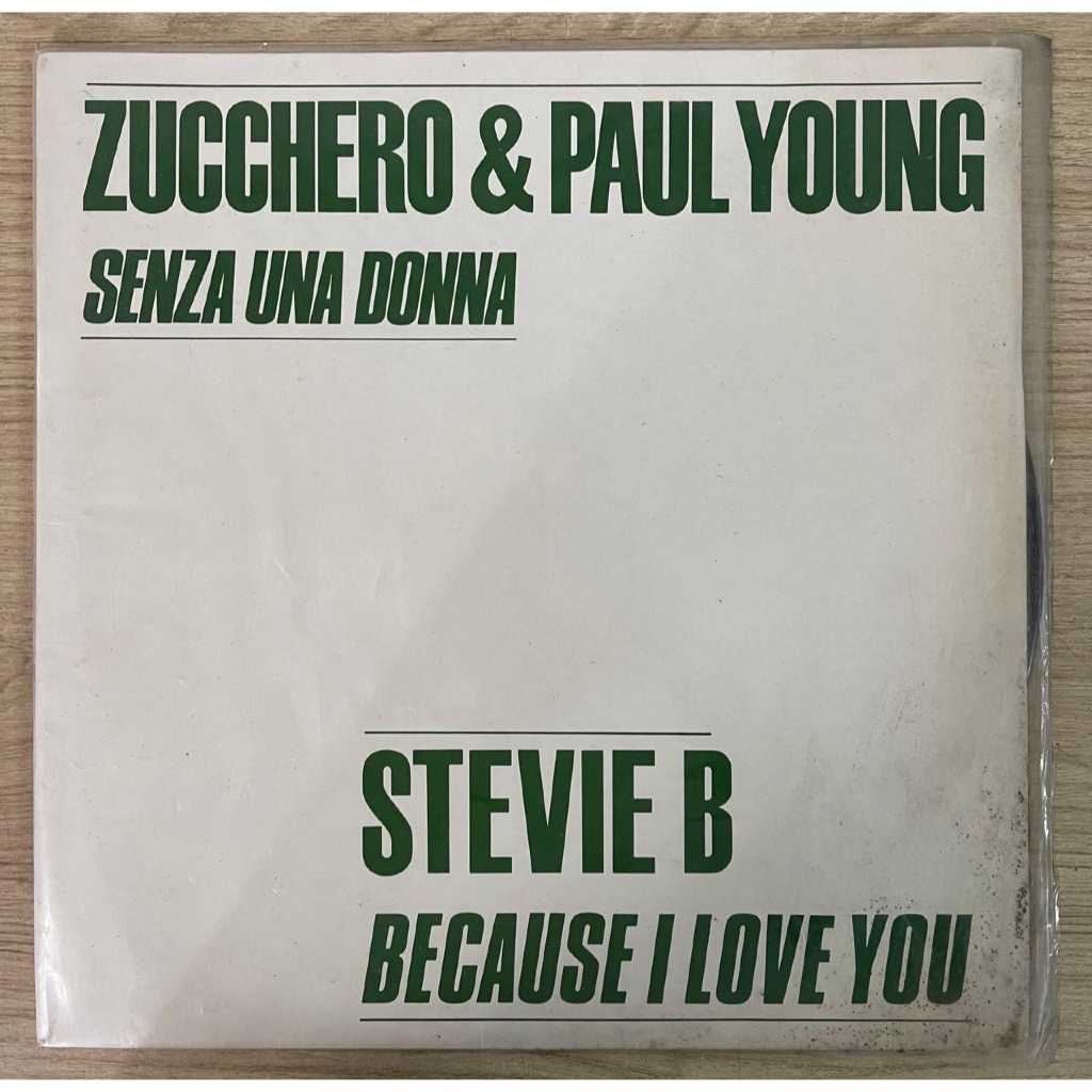 LP Disco Vinil Zucchero & Paul Young / Stevie B - Senza Una Donna / Because I Love You