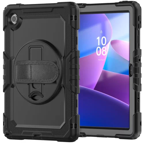 Capa Com Alça de Ombro E Suporte Para Lenovo Tab K10/ M10 10.1" 4ª (TB311FU) Com Suporte Para Caneta E Película