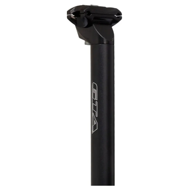 Canote Selim 27.2 X 350mm Com Carrinho Em Alumínio Preto GTA Para Bicicleta Bike Aro 26/29
