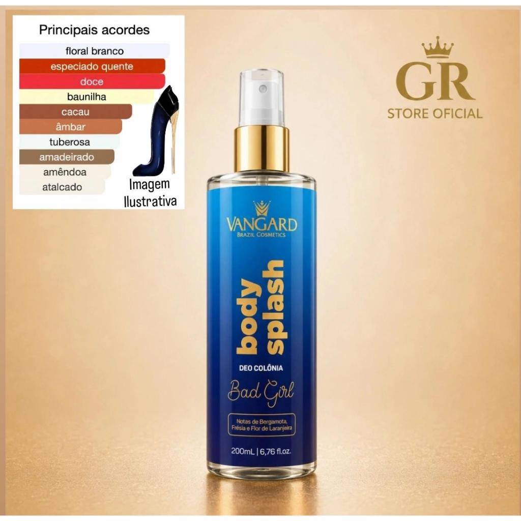 Perfume Corporal Body Splash Vangard Único C/ Fragrância Importada e Deo Colônia C/ Alta Fixação