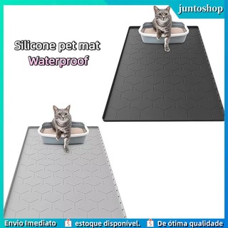 Grande esteira de lixo de gato de silicone, impermeável / à prova de urina, reciclagem de lixo, fácil de limpar