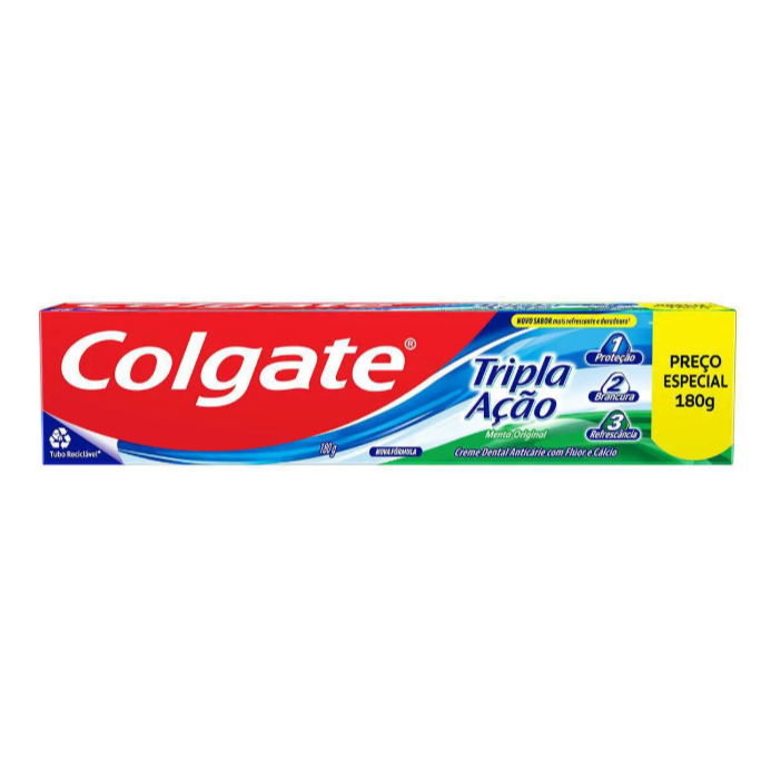Creme Dental Colgate Tripla Ação Anticárie Menta Original 180g