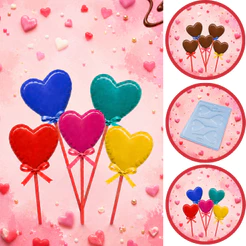 1~10 Forma Simples Pirulito Coração 263 em Acetato BWB Para Bombom e Doces de Chocolate e Confeitaria. (CHOCO)