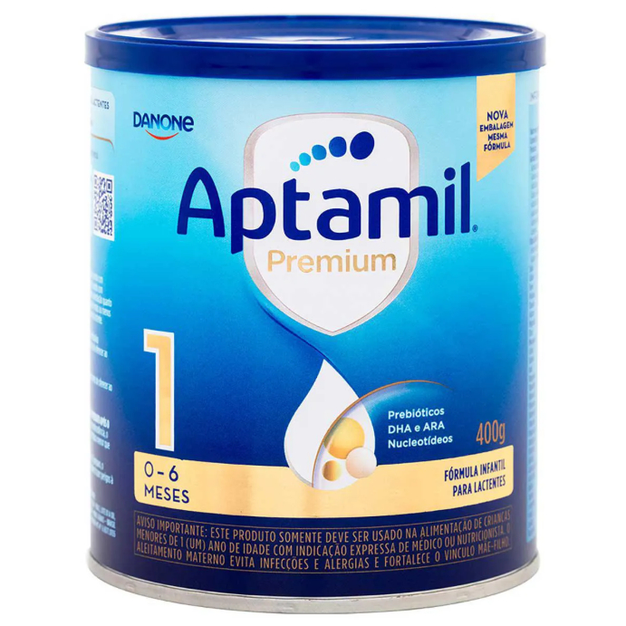 Fórmula Infantil Aptamil Premium 1 Danone 0 a 6 meses 400g