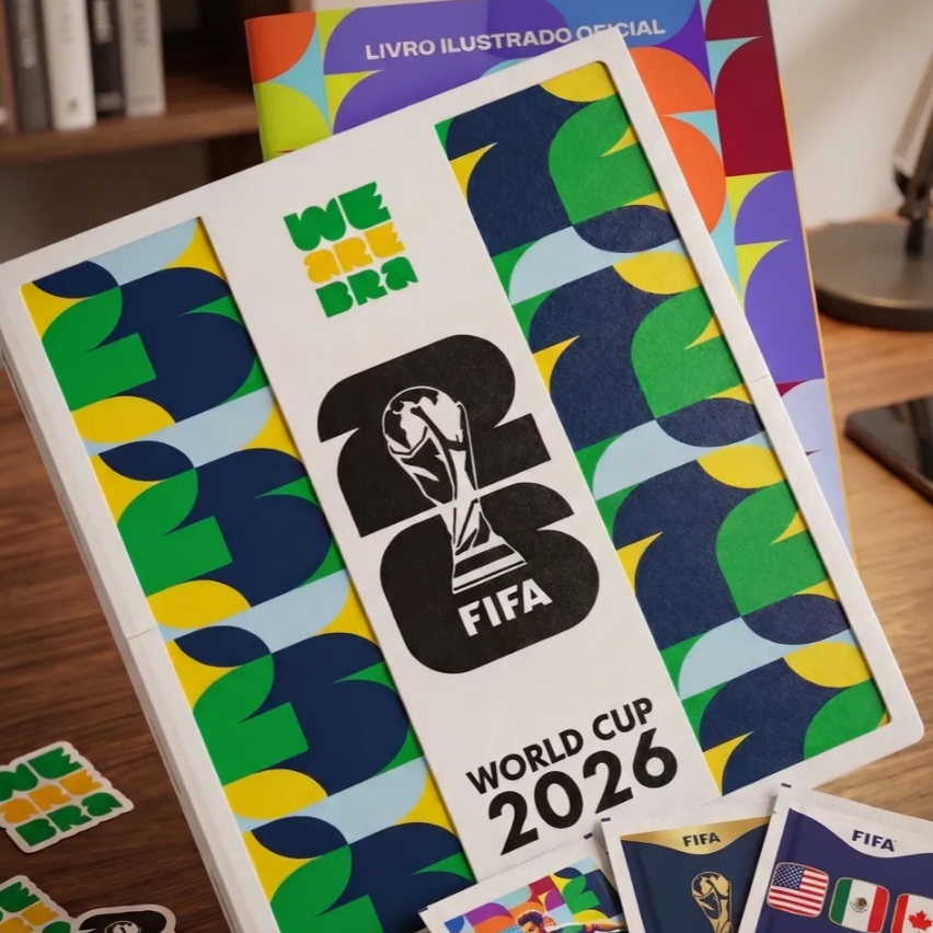 Caixa Case para álbum da Copa do Mundo Box - Guarde seu Álbum de figurinhas das Copas do mundo