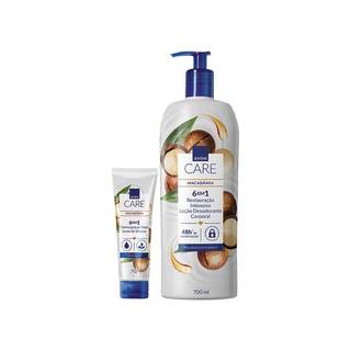 HIDRATANTE CORPORAL AVON CARE MACADÂMIA 700ML + LUVA DE SILICONE MACADÂMIA 75G
