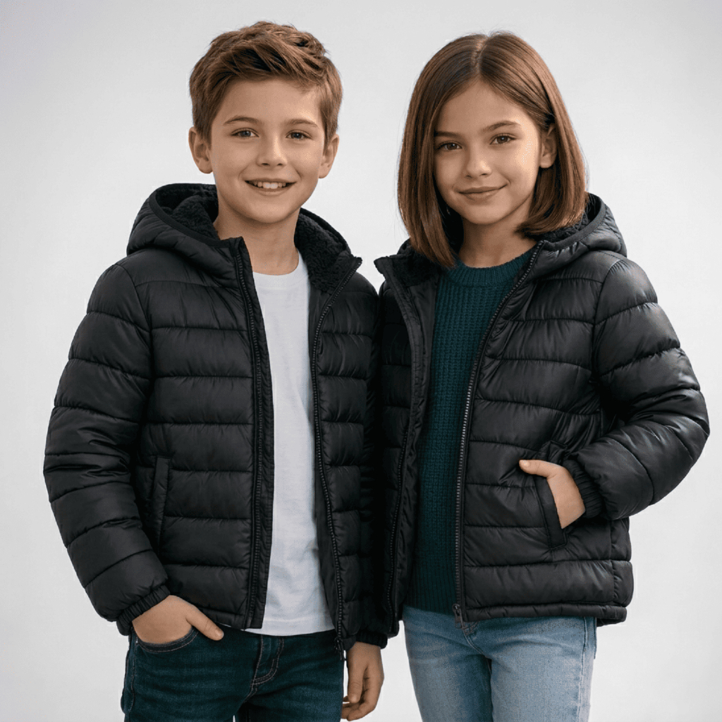 Jaqueta Puffer Infantil Casaco Bobojaco Blusa de Frio Juvenil