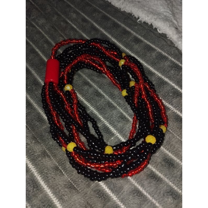 guia de Exu, pomba gira, vermelha e preta, com firma, umbanda, candomblé, quimbanda, Maria Padilha, Exu tiriri, marabô