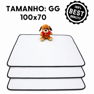 TAPETE HIGIÊNICO LAVÁVEL 100x70 - Kit com 3 tapetes. 200 lavagens