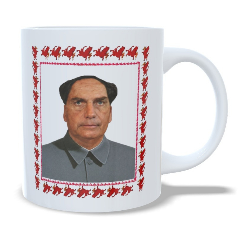Caneca Bolsonaro Mao Tsé Tung Meme Jair Presidente Presente Engraçado Personalizada Xícara