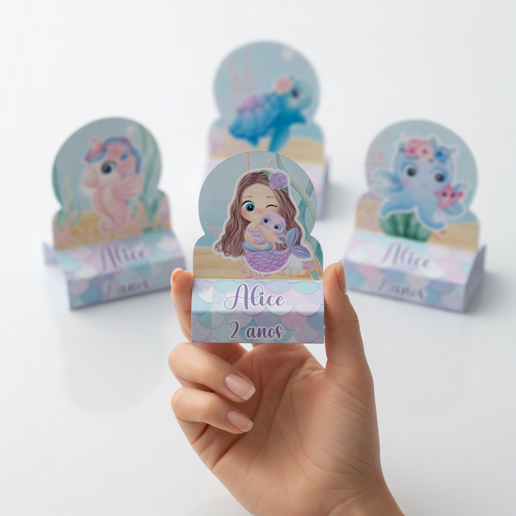 Lembrancinha Porta Bis Seria Fundo do Mar  Personalizado | Festa Infantil