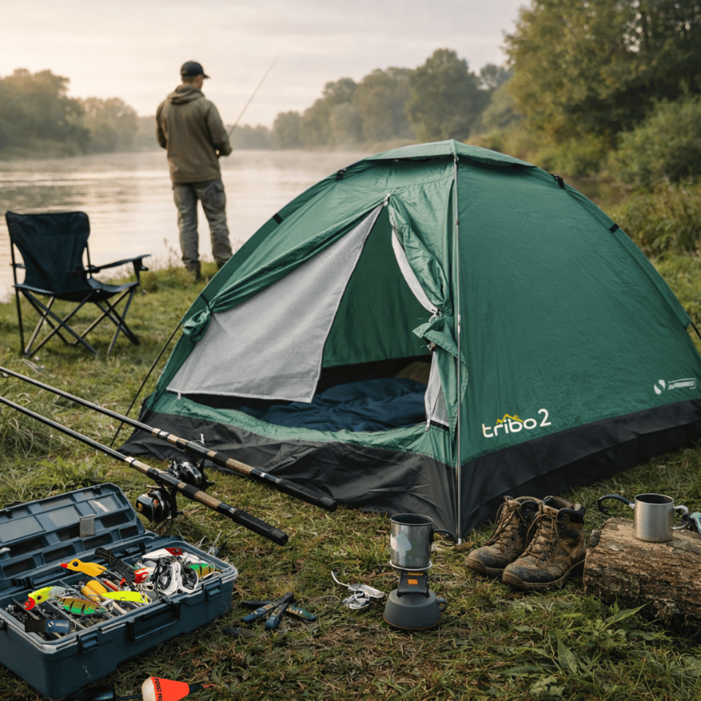 Kit Barraca Acampamento Iglu 2 Pessoas + Colchão Casal E Enchedor Tribo Camping
