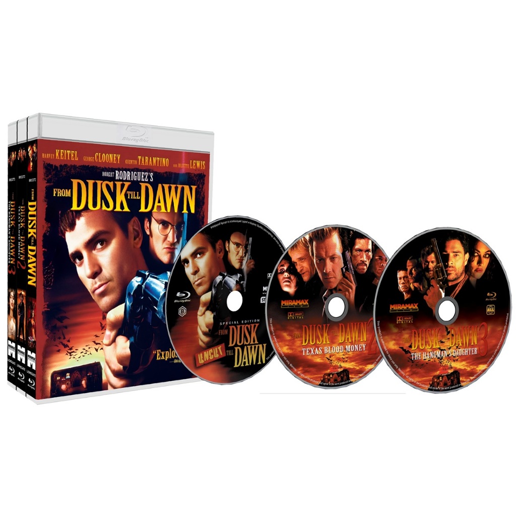 Blu-ray Trilogia Filmes Um Drink no Inferno - From Dusk Till Dawn - 1996-1999 - Edição com 3 filmes + extras em bluray