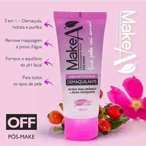 Sabonete Micelar Demaquilante Make A 100 ml - Alquimia Cosméticos