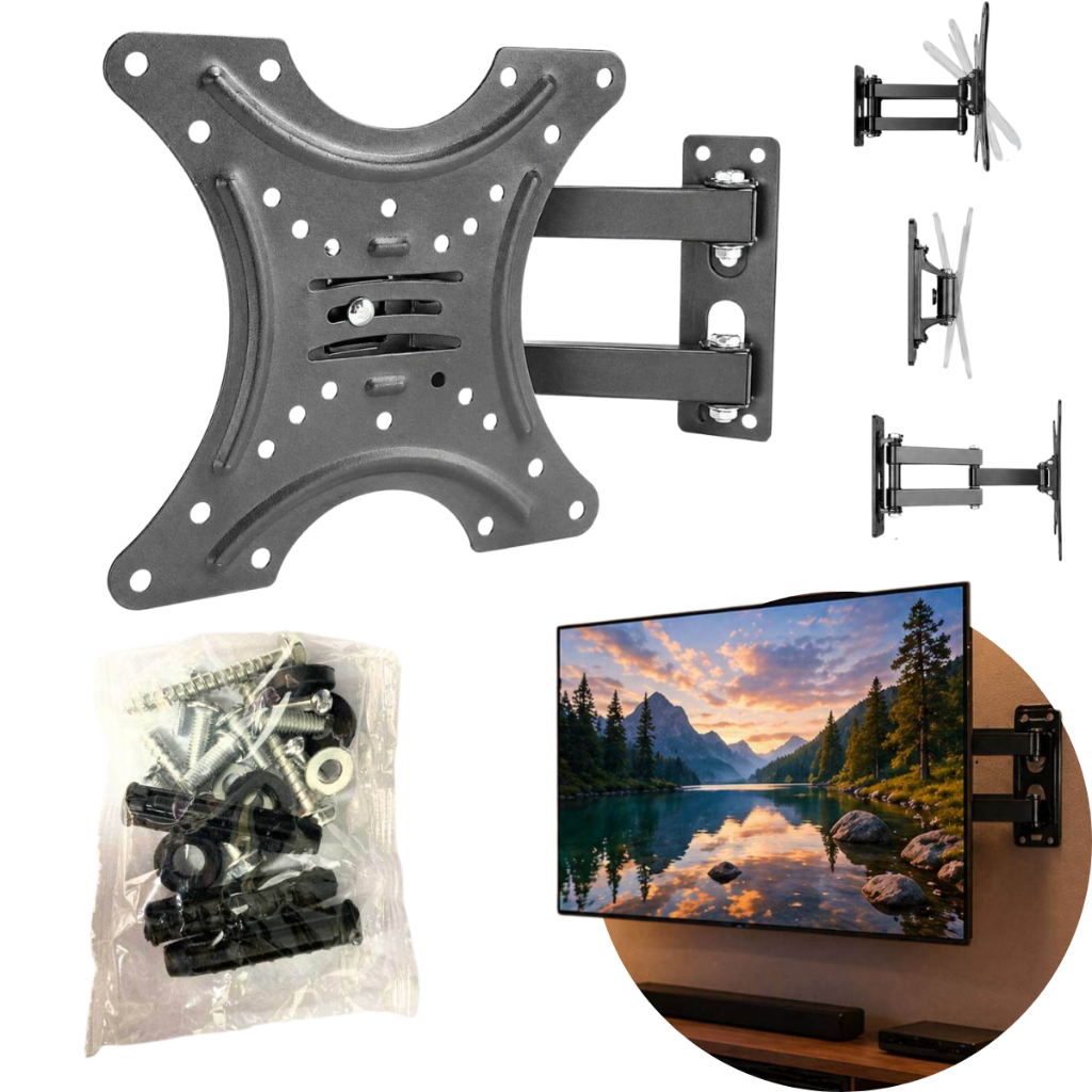 Suporte Articulado Universal Para TV 14 A 42 Polegadas LED LCD Smart TV