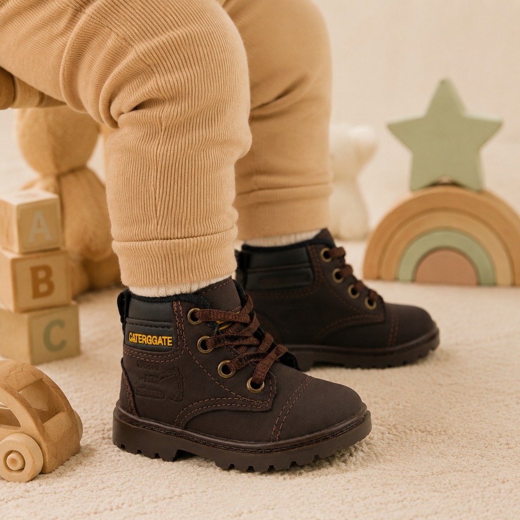 Bota coturno infantil BB caterggate botinha da moda baby