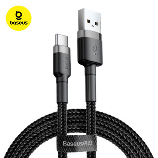 Baseus Cabo Rápido Usb Para Tipo- C Baseus Cafule Nylon 2a 2 Metros Preto para iPhone 15 …