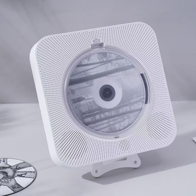 CD Player Portátil com Bluetooth, Rádio MP3 Educativo, Leitor de CD Infantil, Bivolt com Tampa e Suporte de Parede.