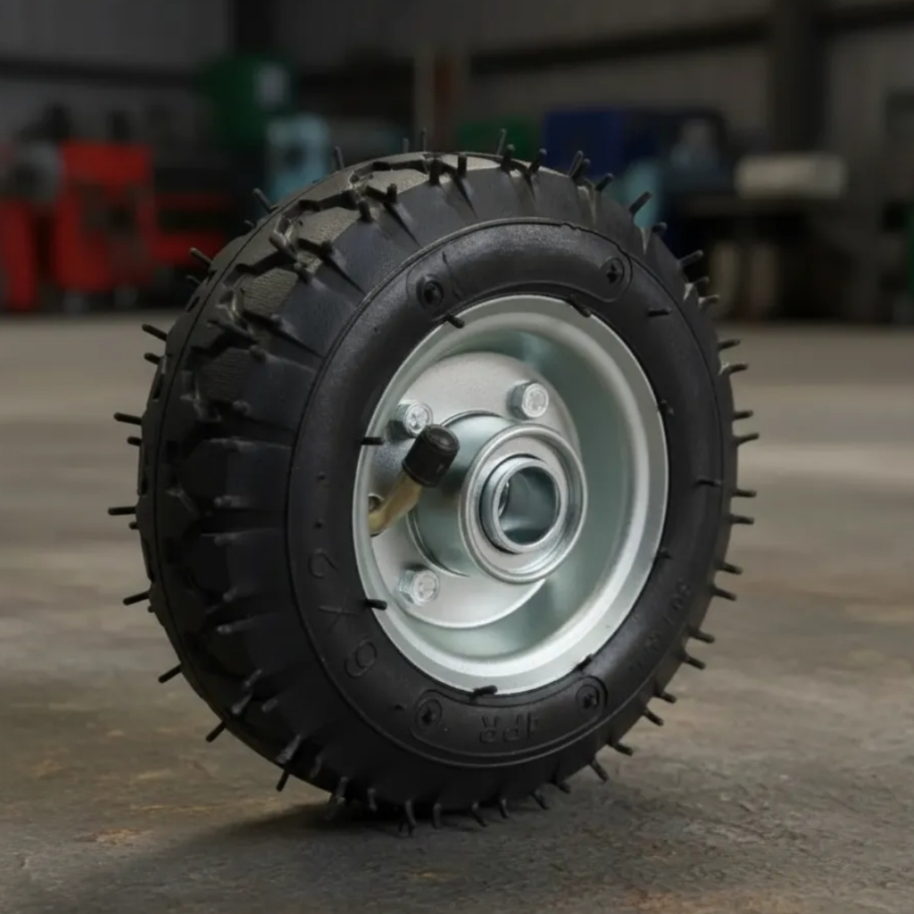 Roda Completa 6x2 Carrinho De Mão Plataforma 4pr Pneumático 6x2 Com Rolamento