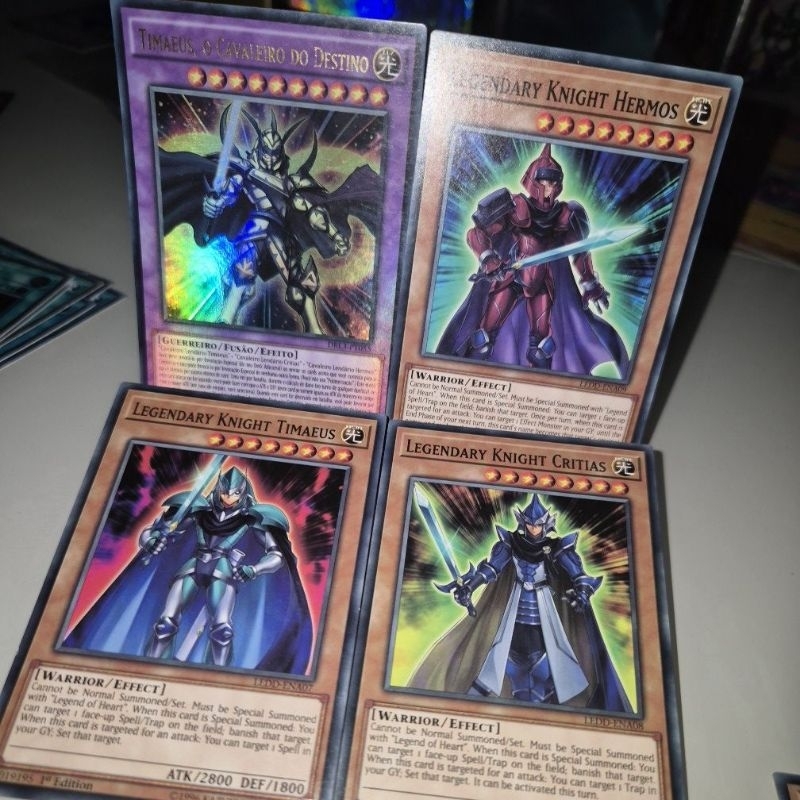 Cavaleiros Lendários Hermos, Timaeus e Critias - Timaeus o Cavaleiro do Destino - Combo Cartas Yu-Gi-Oh / Yugioh