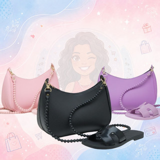 Kit Flat Feminino com Bolsa Baguete e Rasteirinha - Leve e Estiloso | Dona Dyn