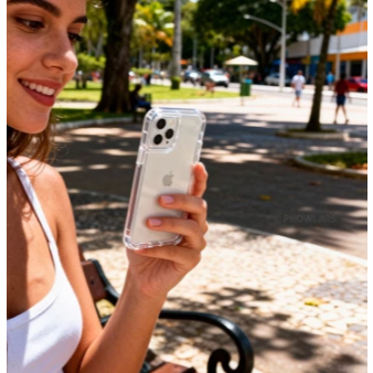 Capa Space 3 Geração Para iPhone 7/8, IP 7/8plus iP XR, IP 11, IP 12, IP 12pro, IP 12pro max, IP 13 Proteção Anti-Choque