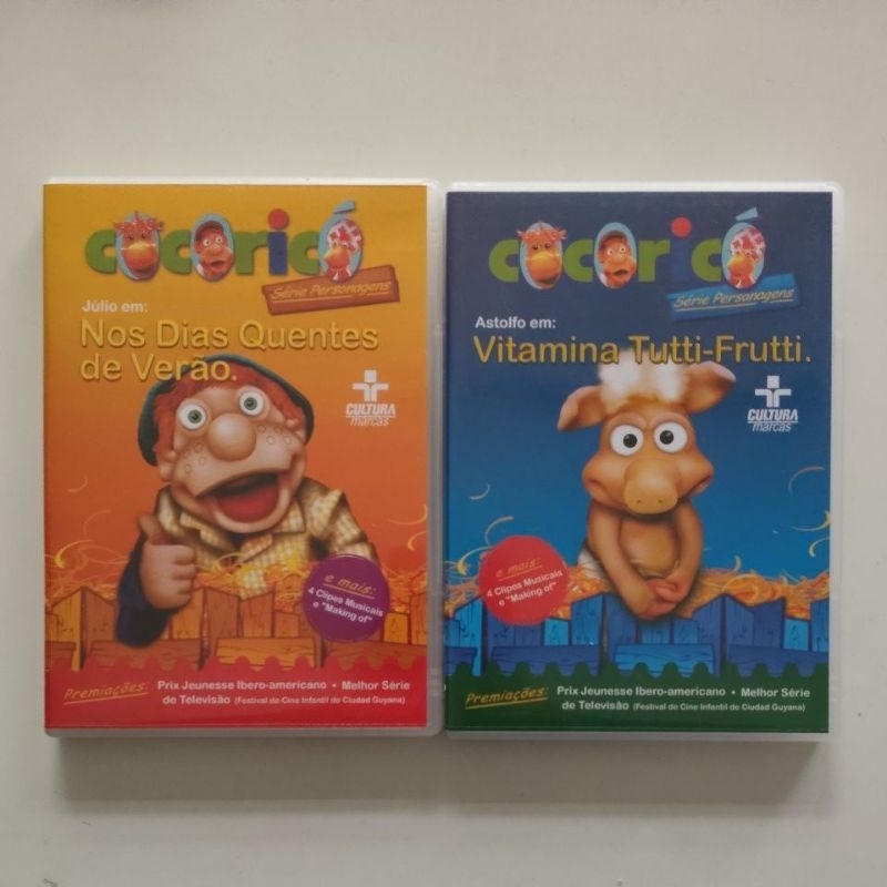 Dvds Cocoricó Nos Dias Quentes de Verão + Cocoricó Vitamina Tutti Frutti - 2 Dvds