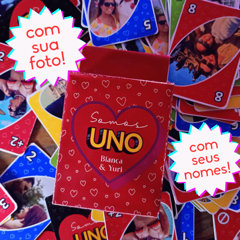 Somos Uno Jogo De Cartas Personalizado Com Fotos Presente Criativo Dia Dos Namorados 64 Cartas Casal
