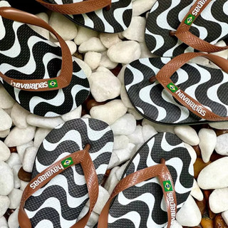 Chinelo Sandália Havaianas Ginga Copacabana Brasil Logo - Original chinelo havaianas original