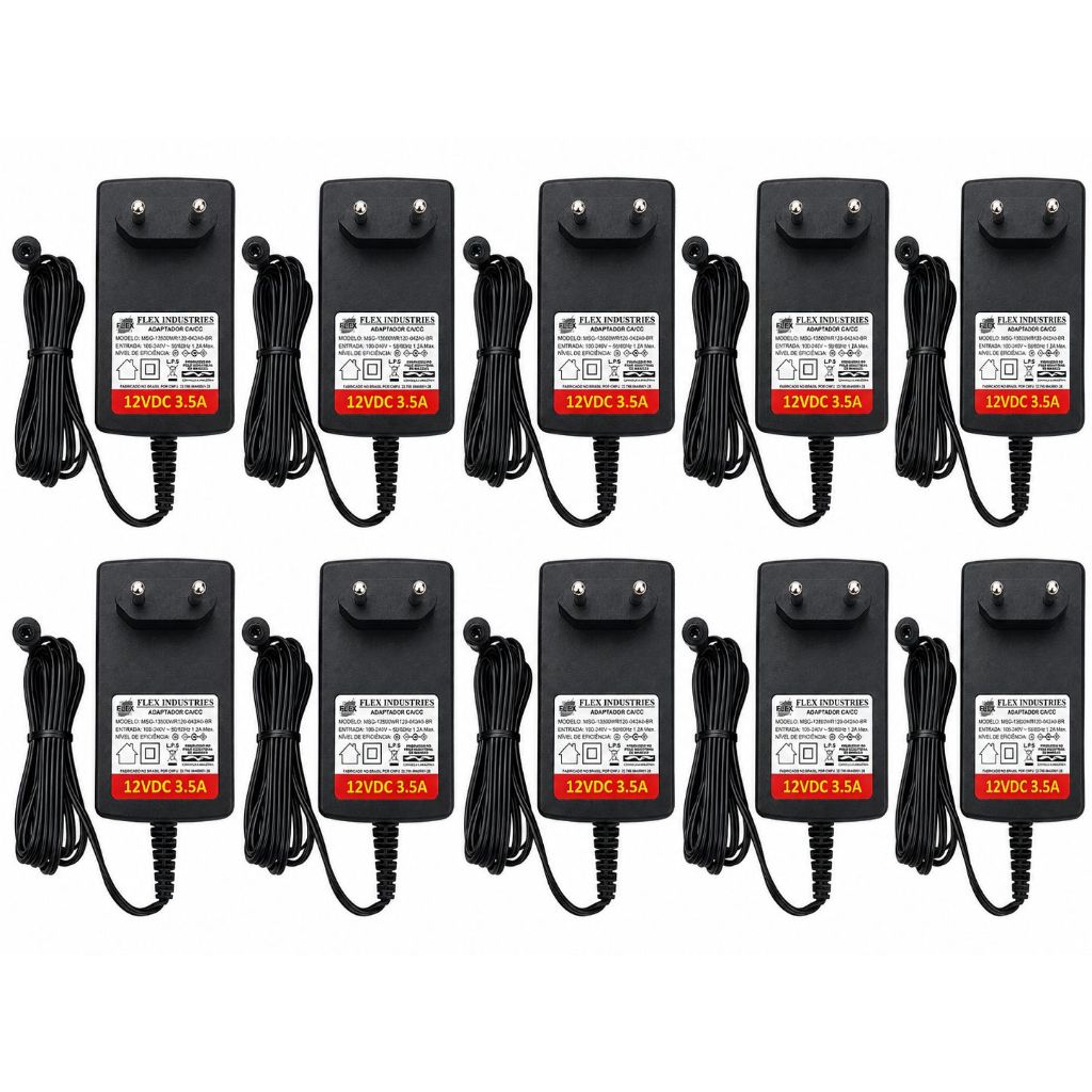 Kit 10 a 50 Fontes de Alimentação 12V 2.5A e 3.5A - PARA ROTEADORES,RECEPTORES E FITAS DE LED e Outros Eletrônicos