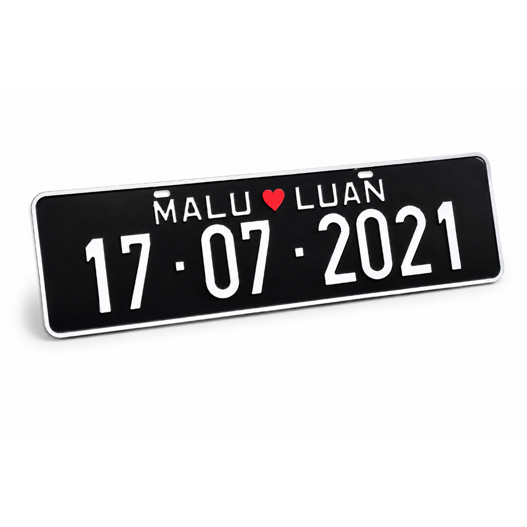 Placa Decorativa Personalizada Casal Casamento PVC 15x40cm