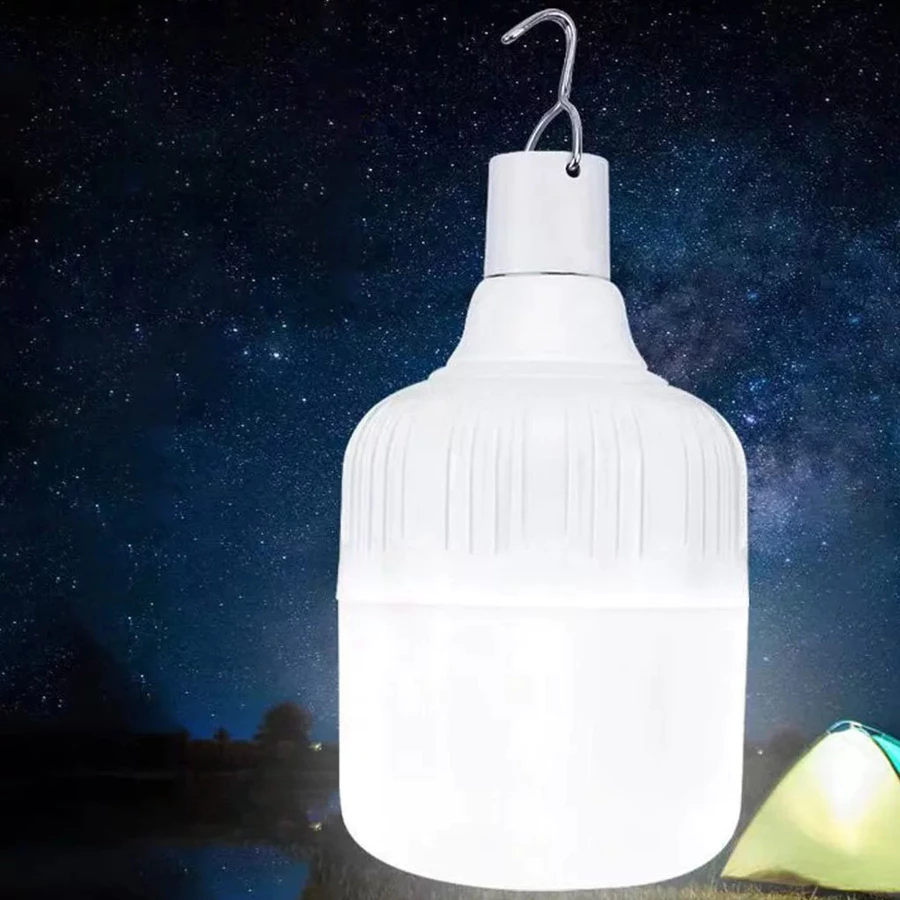 Lâmpadas Led Bulbo 100w e Branco Recarregável para Emergência 2400mah grande 16CM X 9.5CM original