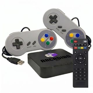 Arcadian Box - Smart TV Box Android & Console Retro Emulador (4K Ultra HD) - Fliperama Arcadian