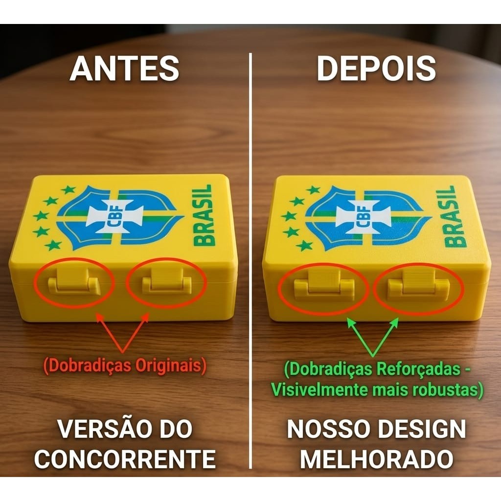 Porta Figurinha reforçado p/ Álbum Copa do Mundo 2026 - Caixa/Estojo de Figurinha da copa