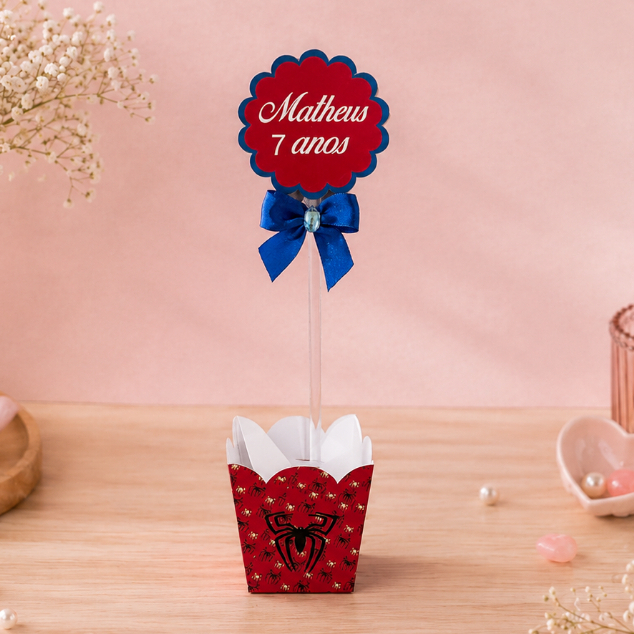CACHEPOT HOMEM ARANHA / CENTRO DE MESA HOMEM ARANHA / ARRANJO DE MESA / CACHEPOT PERSONALIZADO