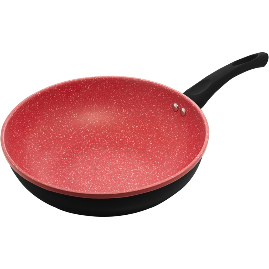 Frigideira Wok Profissional Chef Fogão e Indução De Ceramica 28cm Lyor