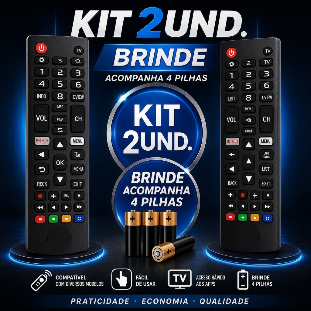 Controle Remoto LG Smart TV  Compatível LCD LED HDTV UHD OLED 3D 4K