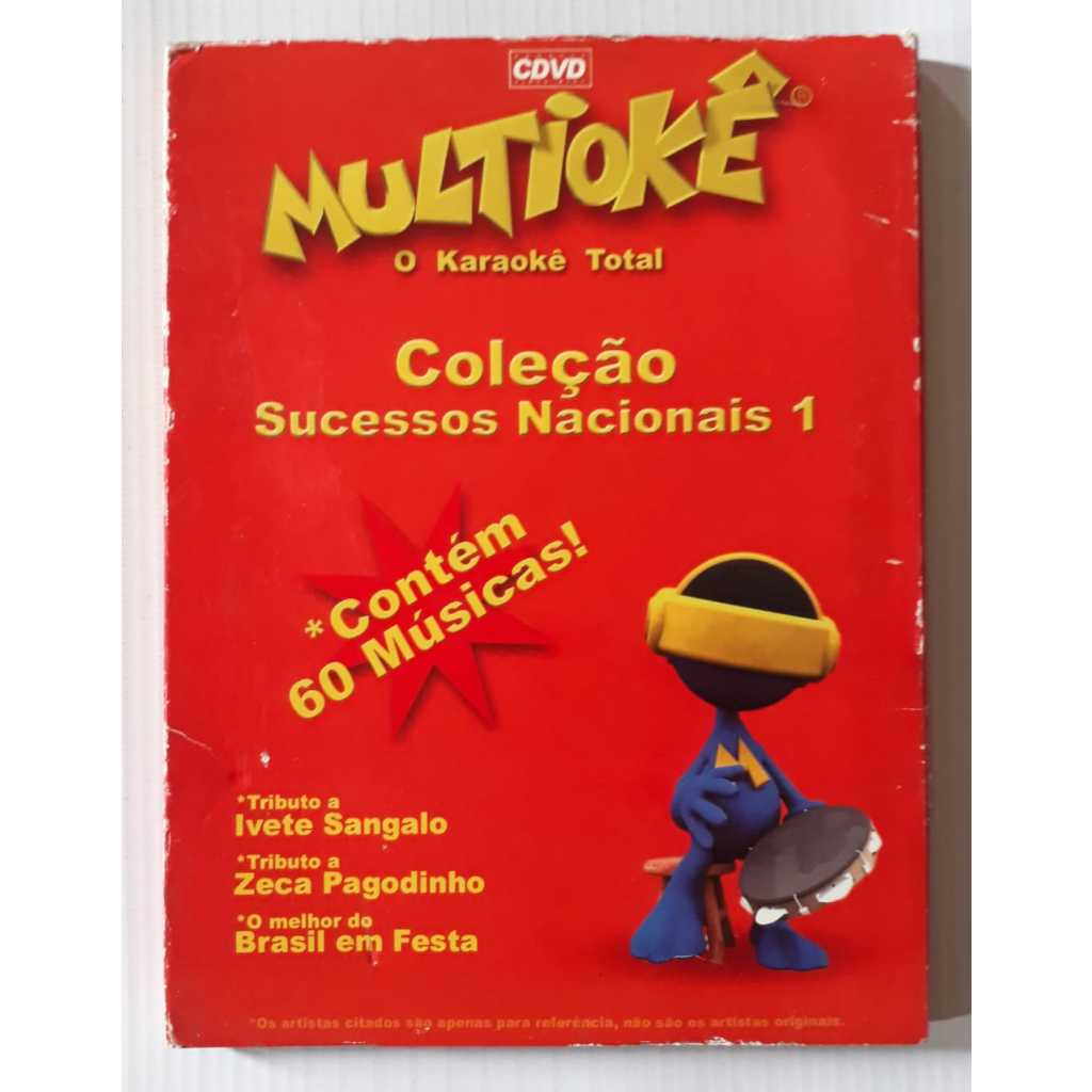 Dvd Multiokê O Karaokê Total - Coleção Sucessos Nacionais 1 - Com 3 Discos - Original Usado