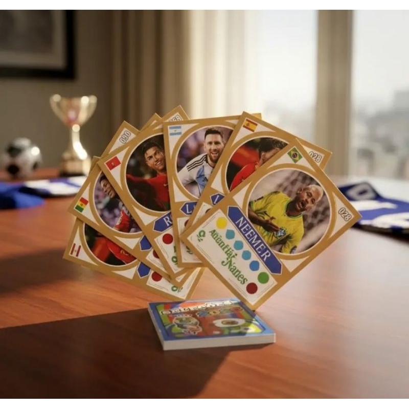 kit cards futebol copa do mundo 2026 envelopes bafo bafo vira vira