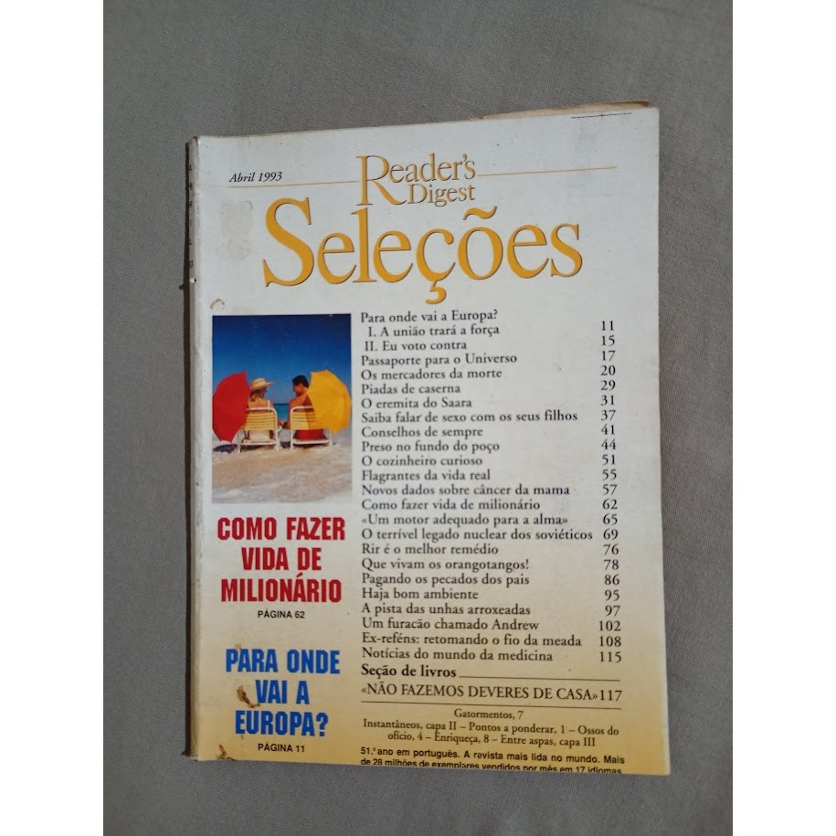 SELEÇÕES 263 * ABR/93 * COMO FAZER VIDA DE MILIONÁRIO