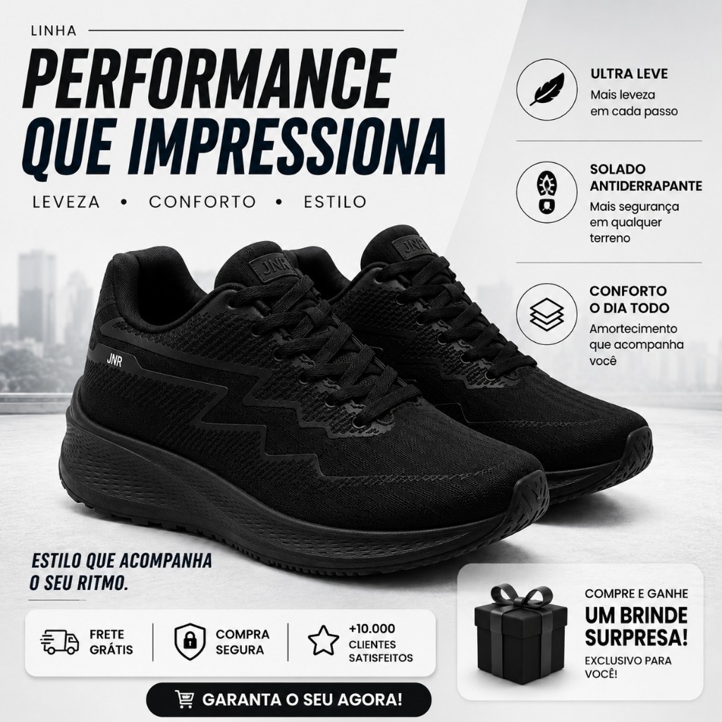 Tênis Esportivo Masculino Original Confortável Para Diversos Esportes + brinde surpresa