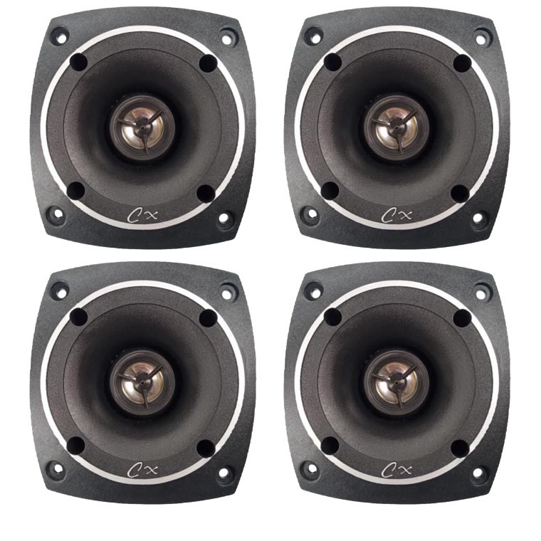Kit Tweeter Elétrico 120w Rms Profissional Piezo Som Automotivo Carro Tuiter