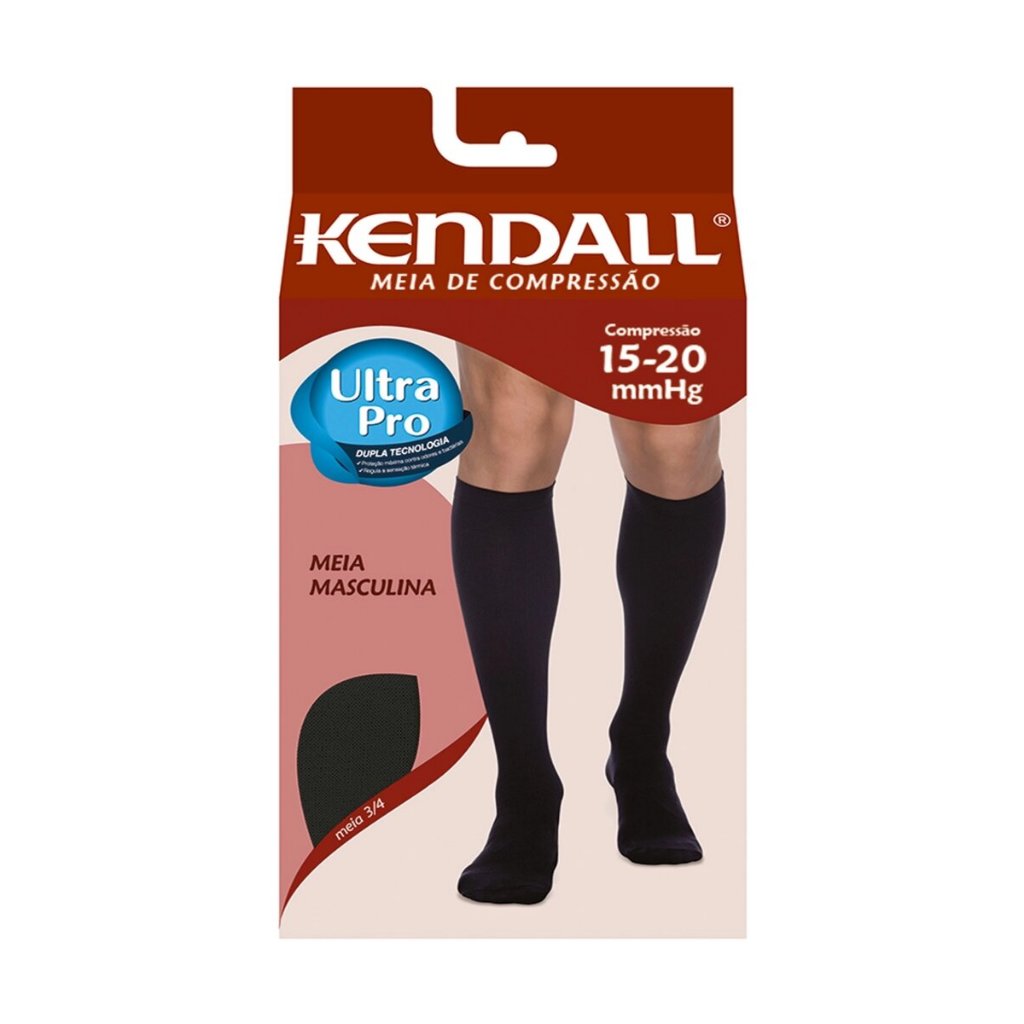Meia 3/4 Kendall Média Compressão Masculina