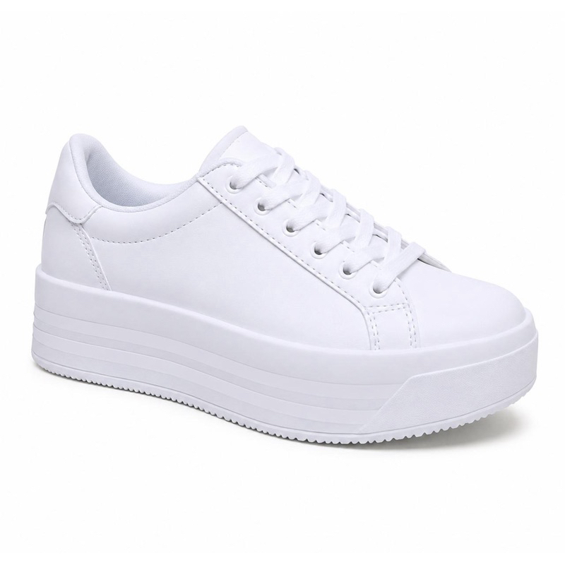 Tênis Plataforma Feminino Leve Elegante Versátil Para Compor Looks Casuais E Urbanos