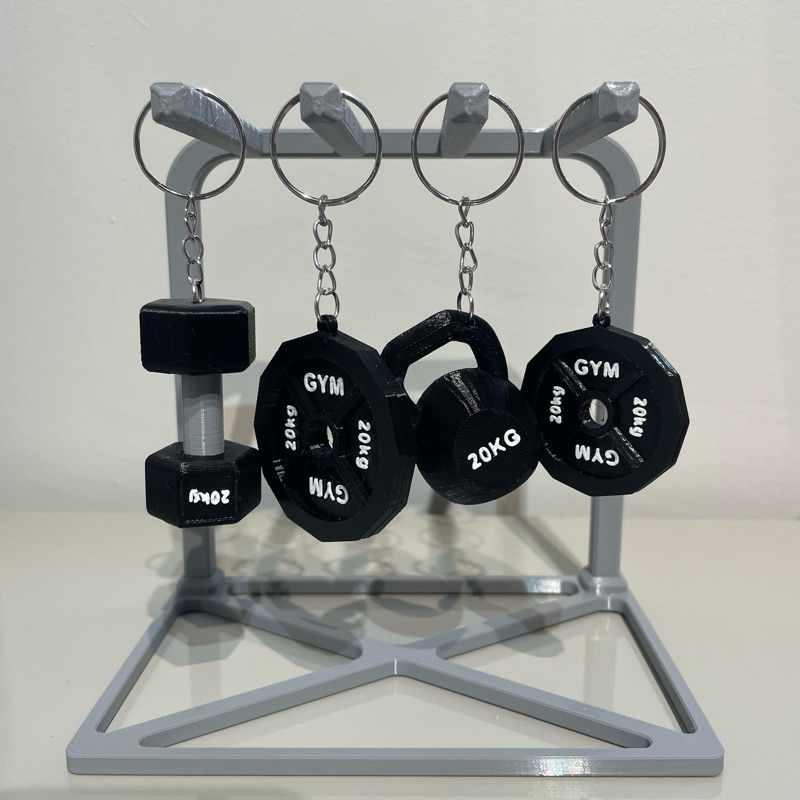 Chaveiro Musculação Academia Presente Fitness Gym Haltere Anilha Kettlebell